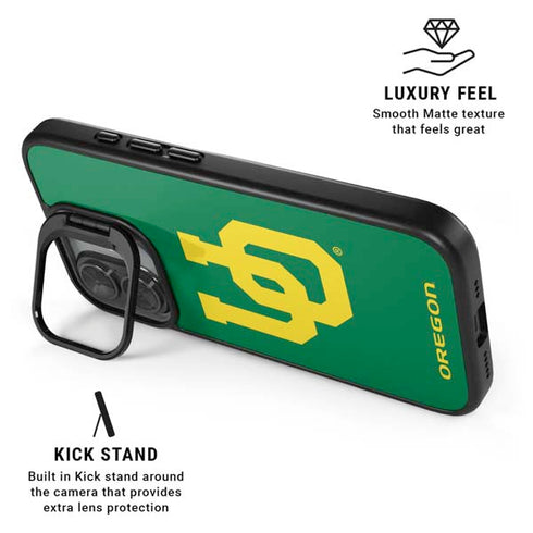 University of Oregon UO on Green iPhone 17 Kickstand Case