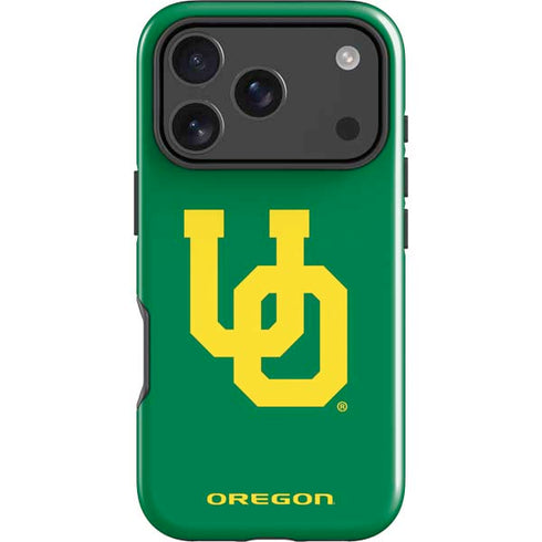 University of Oregon UO on Green iPhone 17 Pro Impact Case