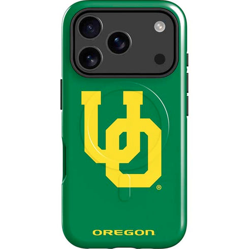 University of Oregon UO on Green iPhone 17 Pro Magsafe Impact Case