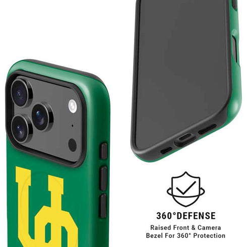 University of Oregon UO on Green iPhone 17 Pro Magsafe Impact Case