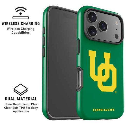 University of Oregon UO on Green iPhone 17 Pro Magsafe Impact Case