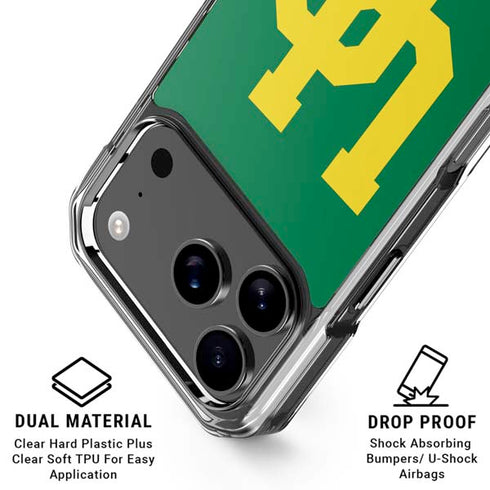 University of Oregon UO on Green iPhone 18 Pro Clear Case