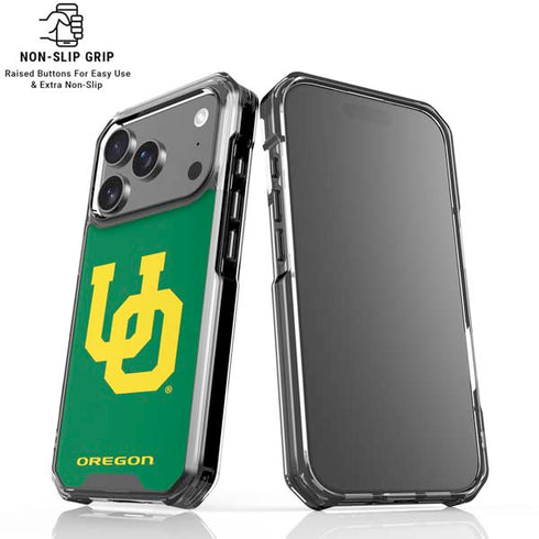 University of Oregon UO on Green iPhone 18 Pro Clear Case