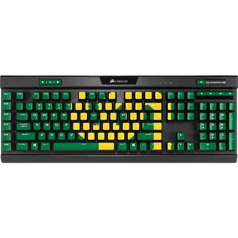 University of Oregon UO on Green K95 RGB PLATINUM Mechanical Gaming Keyboard Skin