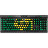 University of Oregon UO on Green K95 RGB PLATINUM Mechanical Gaming Keyboard Skin