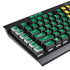 University of Oregon UO on Green K95 RGB PLATINUM Mechanical Gaming Keyboard Skin