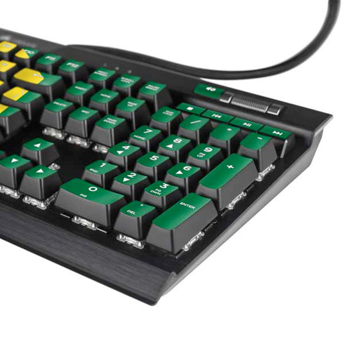 University of Oregon UO on Green K95 RGB PLATINUM Mechanical Gaming Keyboard Skin