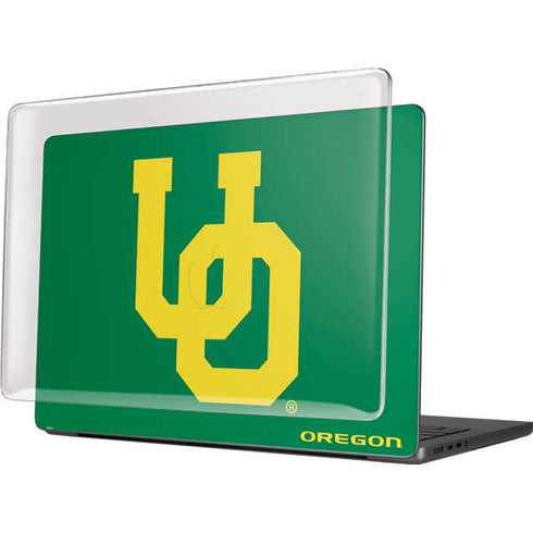University of Oregon UO on Green MacBook Pro 14in (2021-24) Case plus Skin