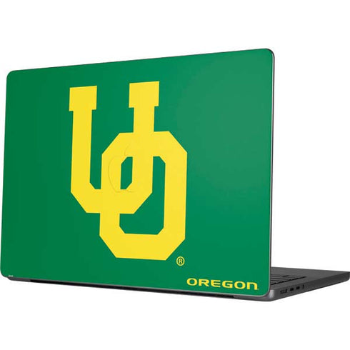 University of Oregon UO on Green Apple MacBook Pro 14-inch Skin