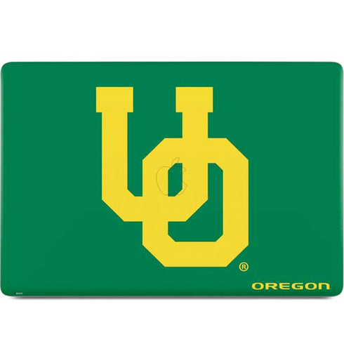 University of Oregon UO on Green MacBook Skins