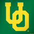 University of Oregon UO on Green MacBook Skins
