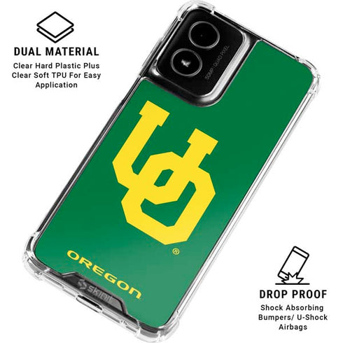 University of Oregon UO on Green Moto G Power 5G (2024) Clear Case