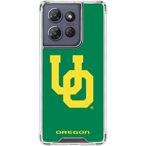 University of Oregon UO on Green Moto G Power 5G (2025) Clear Case