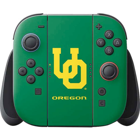 University of Oregon UO on Green Nintendo Skins