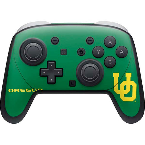 University of Oregon UO on Green Nintendo Skins