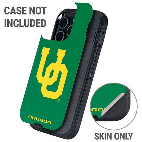University of Oregon UO on Green Otterbox Defender iPhone Skin