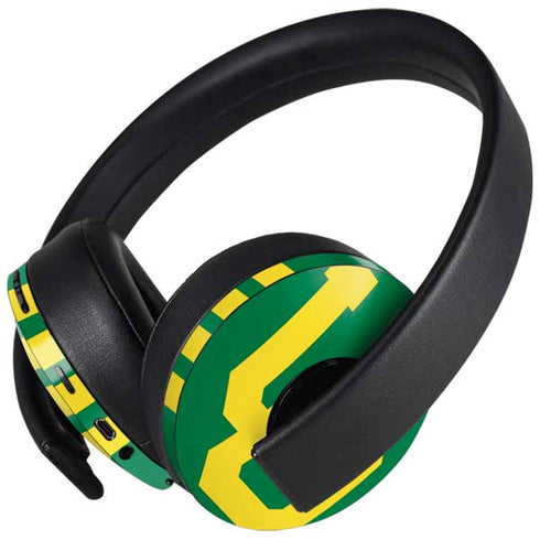 University of Oregon UO on Green PlayStation 4 Gold Wireless Headset Skin