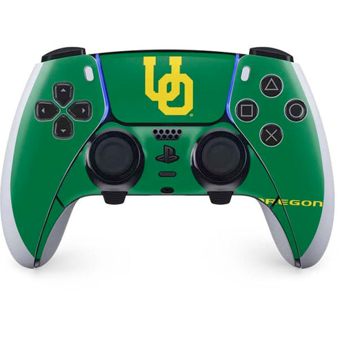 University of Oregon UO on Green PS5 DualSense Edge Pro Controller Skin