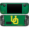 University of Oregon UO on Green Steam Deck Handheld Gaming Computer OLED Skin