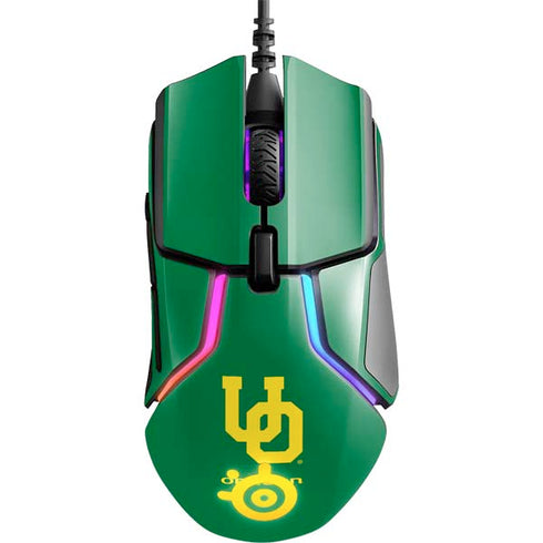 University of Oregon UO on Green SteelSeries Rival 600 Gaming Mouse Skin