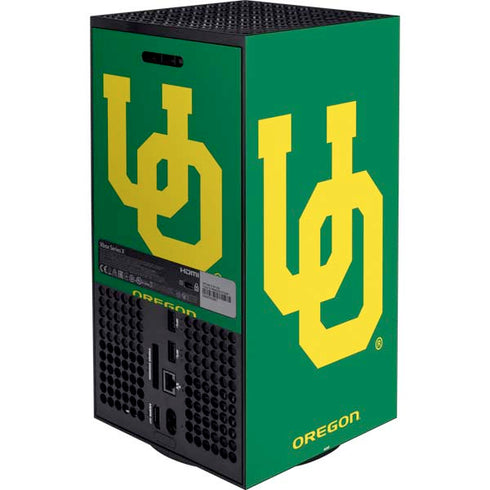 University of Oregon UO on Green XBox Series X Digital Edition Bundle Skin