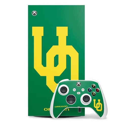 University of Oregon UO on Green Xbox Series X Skins