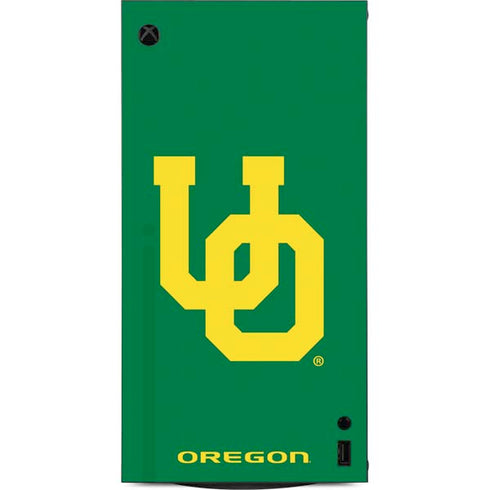 University of Oregon UO on Green XBox Series X Digital Edition Console Skin