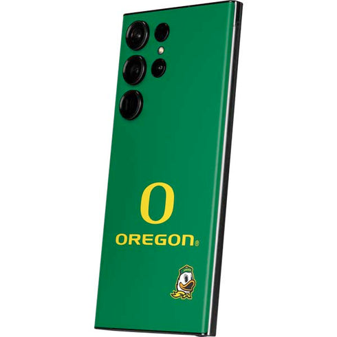 University of Oregon Yellow O with Text Galaxy Skins