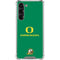 University of Oregon Yellow O with Text Galaxy S24 FE Clear Case