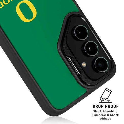 University of Oregon Yellow O with Text Galaxy S25 Kickstand Case