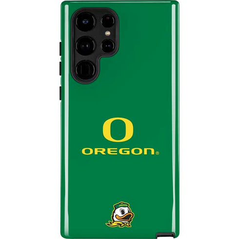 University of Oregon Yellow O with Text Galaxy S25 Ultra Impact Case