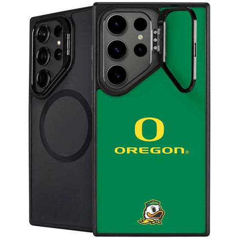 University of Oregon Yellow O with Text Galaxy Cases