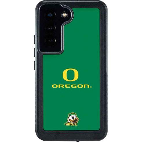 University of Oregon Yellow O with Text Galaxy S24 Waterproof Case