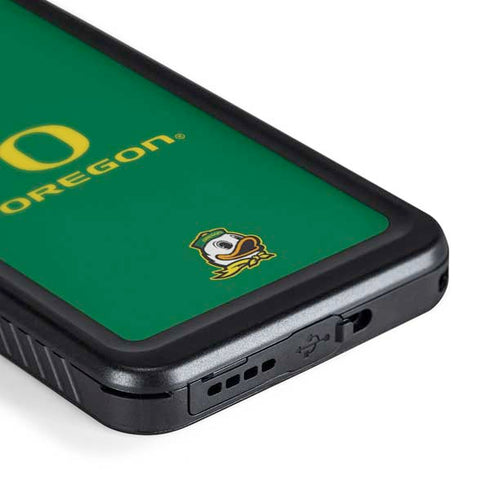 University of Oregon Yellow O with Text Galaxy S24 Waterproof Case