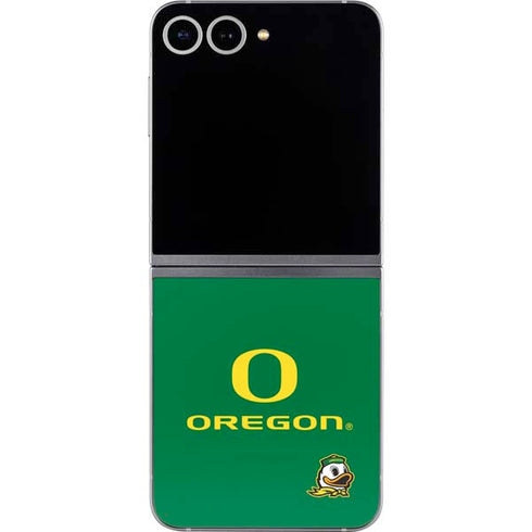 University of Oregon Yellow O with Text Galaxy Z Flip6 Skin