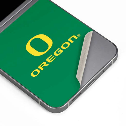 University of Oregon Yellow O with Text Galaxy Z Flip6 Skin