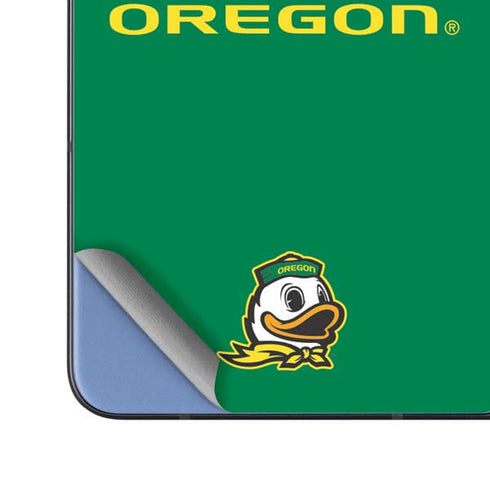 University of Oregon Yellow O with Text Galaxy Z Fold5 5G Skin