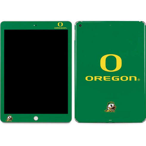 University of Oregon Yellow O with Text Apple iPad Skin
