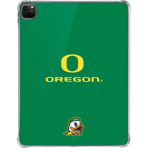 University of Oregon Yellow O with Text iPad Pro 11in (2024) Clear Case