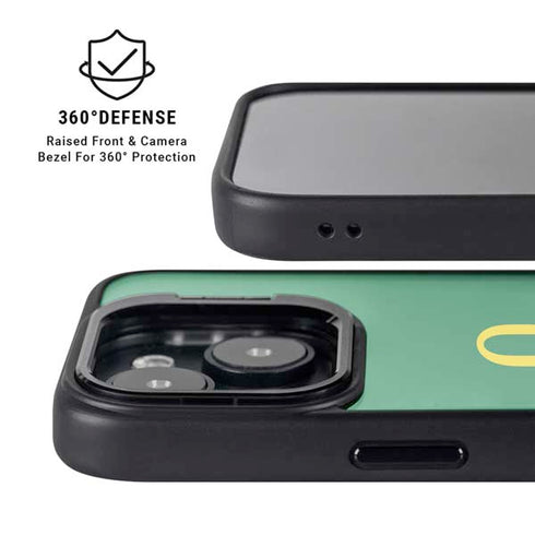 University of Oregon Yellow O with Text iPhone 13 Kickstand Case