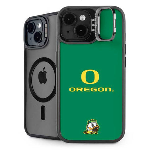 University of Oregon Yellow O with Text iPhone 14 Kickstand Case