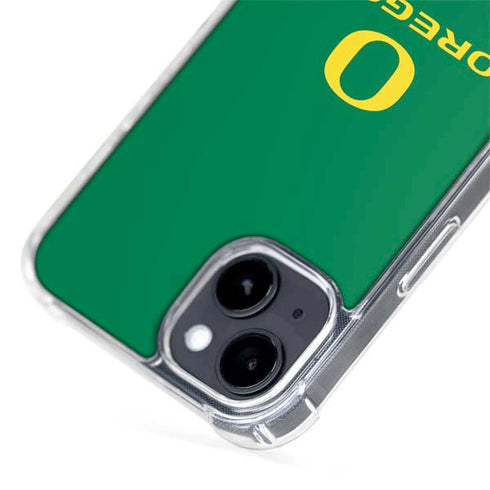 University of Oregon Yellow O with Text iPhone 14 MagSafe Case