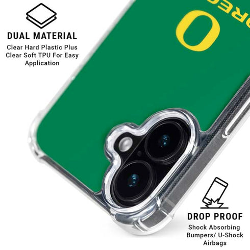 University of Oregon Yellow O with Text iPhone 16 MagSafe Case