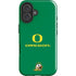 University of Oregon Yellow O with Text iPhone 16 Plus Impact Case