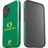 University of Oregon Yellow O with Text iPhone 16 Plus Impact Case