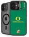 University of Oregon Yellow O with Text iPhone 16 Plus Kickstand Case