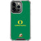 University of Oregon Yellow O with Text iPhone 16 Pro Clear Case