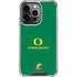 University of Oregon Yellow O with Text iPhone 16 Pro Clear Case