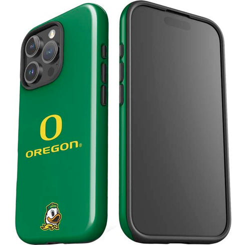 University of Oregon Yellow O with Text iPhone 16 Pro Impact Case