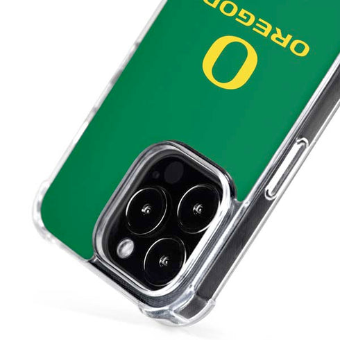 University of Oregon Yellow O with Text iPhone 16 Pro MagSafe Case